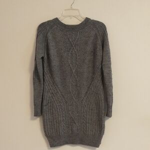 Lumiere Wool Blend Tunic Length Sweater Dress Small